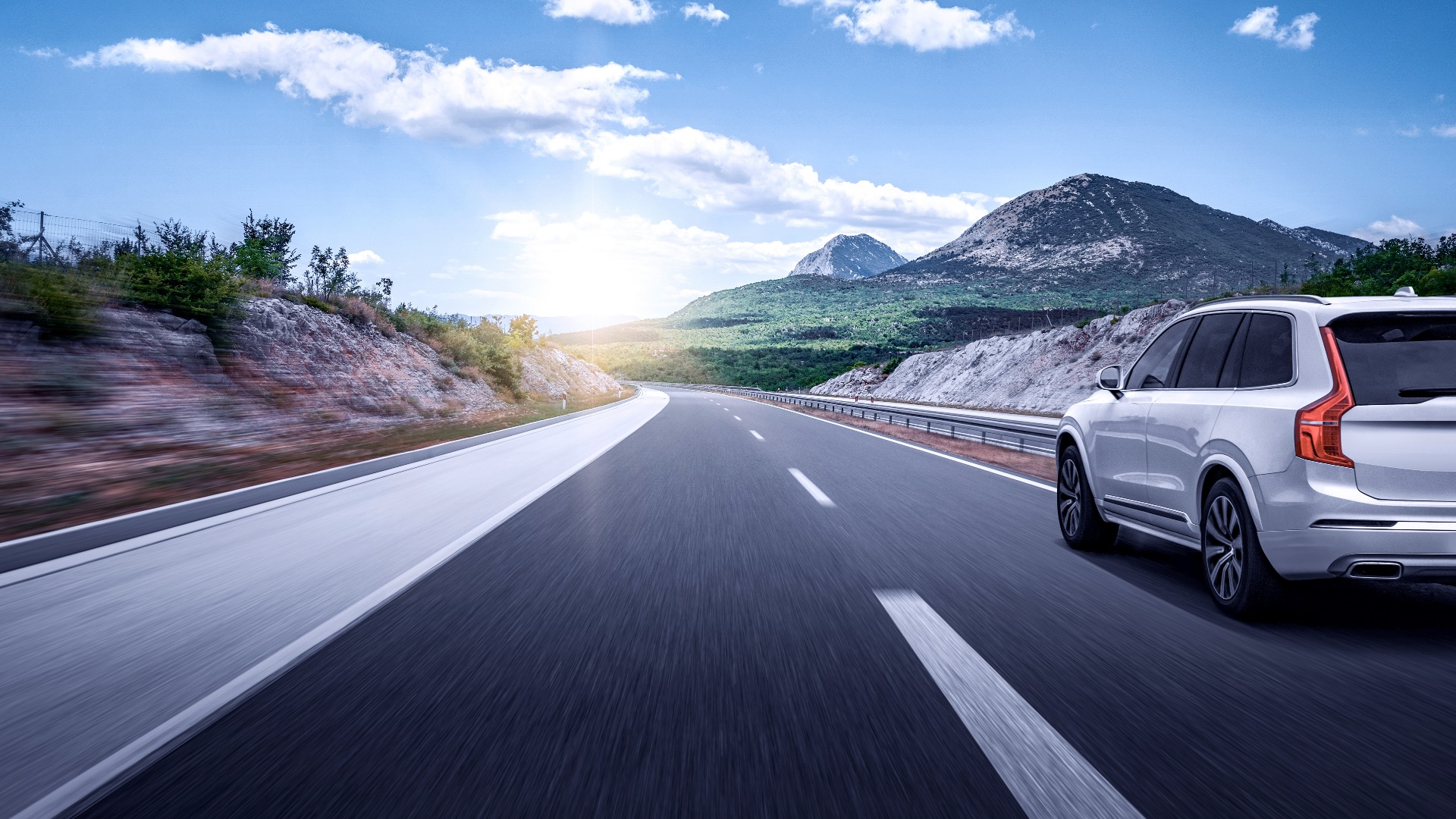 car on the road