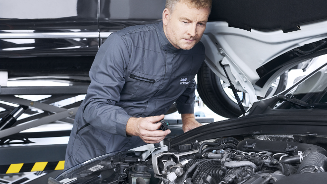 Delphi Expert monitoring soot levels in the engine with a DPF sensor.